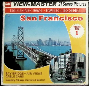 SAN FRANCISCO CALIFORNIA TOUR 1 1976 3d View-Master 3 Reel Packet NEW SEALED - Picture 1 of 2