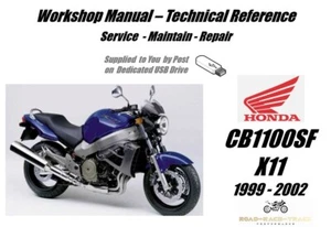 Honda CB1100SF CB1100 SF CB 1100 SF X11 Service Reparatur Werkstatthandbuch USB 1999 - Bild 1 von 9