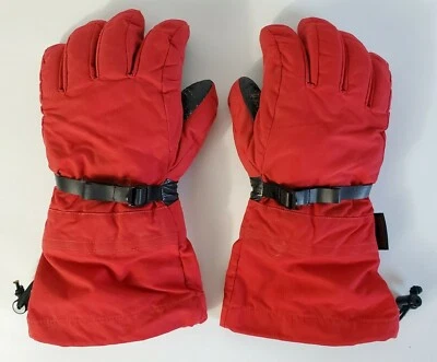 Guantes de invierno rojos forrados de vellón de pelo profundo CHOUINARD Pre-Patagonia años 70 raros de colección Foto 1 de 4