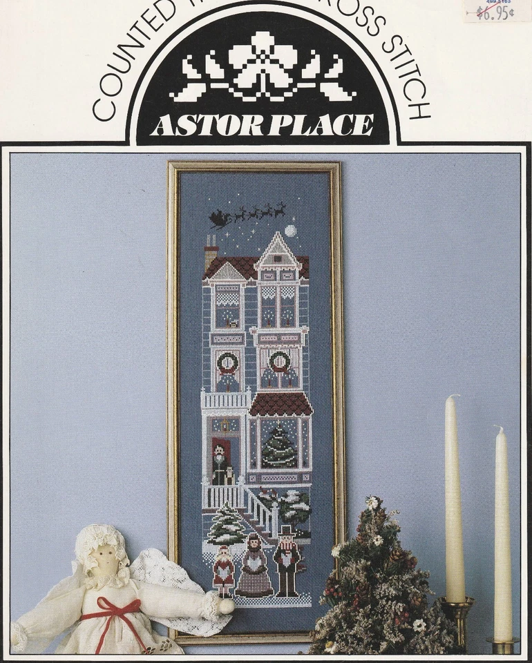 Christmas Victorian House, Astor Place, Cross Stitch Pattern Leaflet - Image 1 of 1