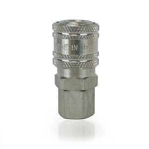 1/4" 303 Stainless Steel Quick Coupler Industrial Air Hose Fittings Tools Plug - Picture 1 of 3