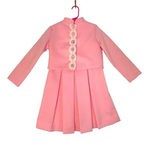 Vintage Pleated Shift Dress w/ Cropped Jacket - Picture 1 of 10