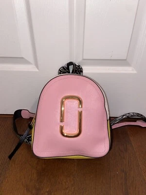 Mochila Marc Jacobs Saffiano Snapshot Multicolor - Rosa/Blanco Foto 1 de 4