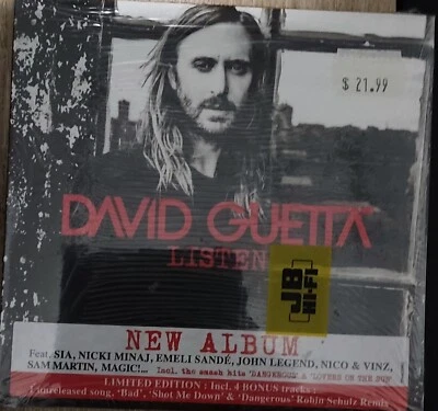 david guetta - listen (2 CD) dans son emballage d'origine  - Photo 1/2