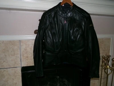 Hein Gericke Black Leather Biker Jacket Size 44 - Image 1 of 4