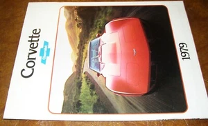 Corvette 1979 folleto de ventas original 350 4 barriles V8 L82 L48 LT1 - Imagen 1 de 4