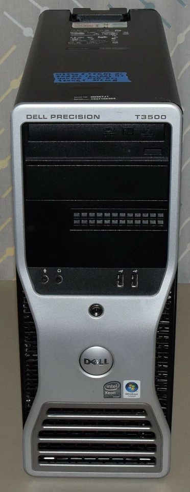 Dell Precision T3500 Workstation Xeon W3520 2.66GHz Quad Core 6GB 400GB 9600GT - Image 1 of 4