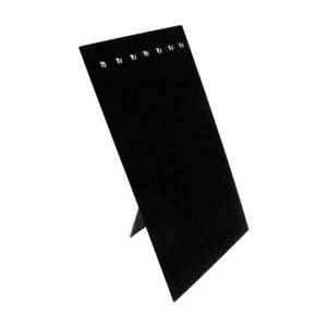 Black Velvet 7 Hook Easel Stand Necklace Chain Jewelry Display - Picture 1 of 4