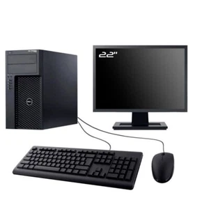 PC Dell Precision T1700 MT Display 22" Intel I7-4770 RAM 16GB SSD 960GB W11 WLAN - Bild 1 von 6