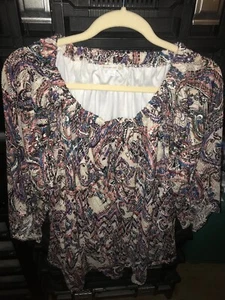 Westport 1962 Swirly, offen gewebtes gefüttertes Damenshirt in Pink/Grün/Beige+ - 2X - Bild 1 von 6