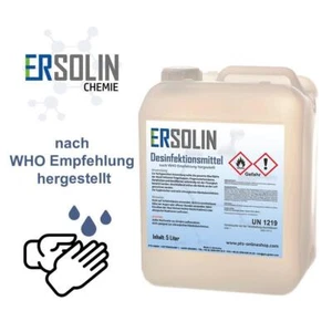 Hände Desinfektionsmittel 5L Händedesinfektion Hand Desinfektion auch 10L WHO - Bild 1 von 2