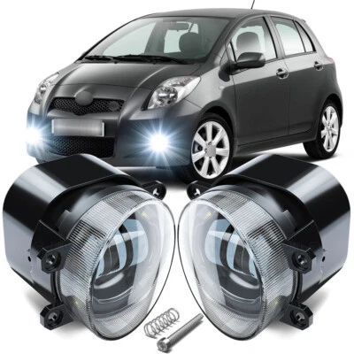 Par de luces antiniebla LED de parachoques 6000K luces de conducción para Toyota Yaris 2007-2012 Foto 1 de 4