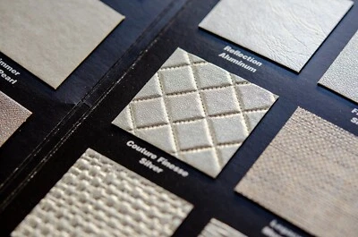 Libro de muestras de tela de tapicería METÁLICA - Paleta de colores genial y acabados en relieve Foto 1 de 4