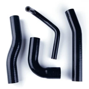 Black For Toyota Hilux RN105 106 111 130 22R 1989-1997 Silicone Radiator Hose - Picture 1 of 12