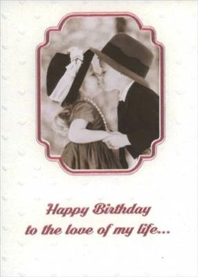 RSVP Cute Kid Couple Kissing Photo Birthday Card for Wife