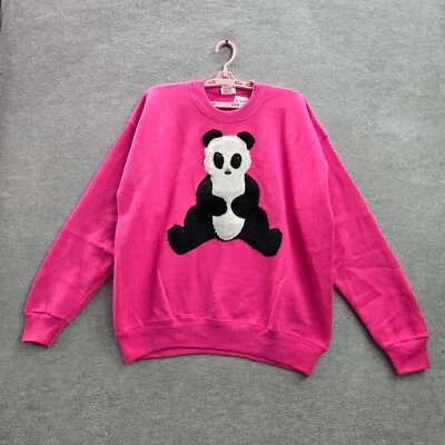 Sudadera DE COLECCIÓN Sturdy Sweats By Lee Mujer XL Rosa Panda Polar Pullover Foto 1 de 4