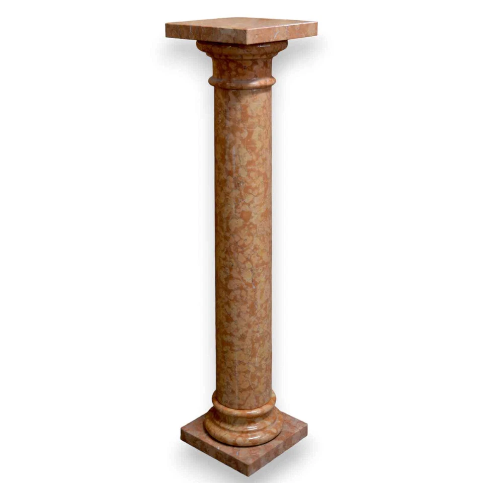 Columna Mármol Verona Rojo Diseño Interior Italiano H 100Cm Foto 1 de 1