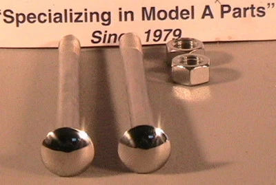 Pernos de extremo de parachoques Ford Modelo A 1928-1931 en acero inoxidable un (1) par Foto 1 de 4