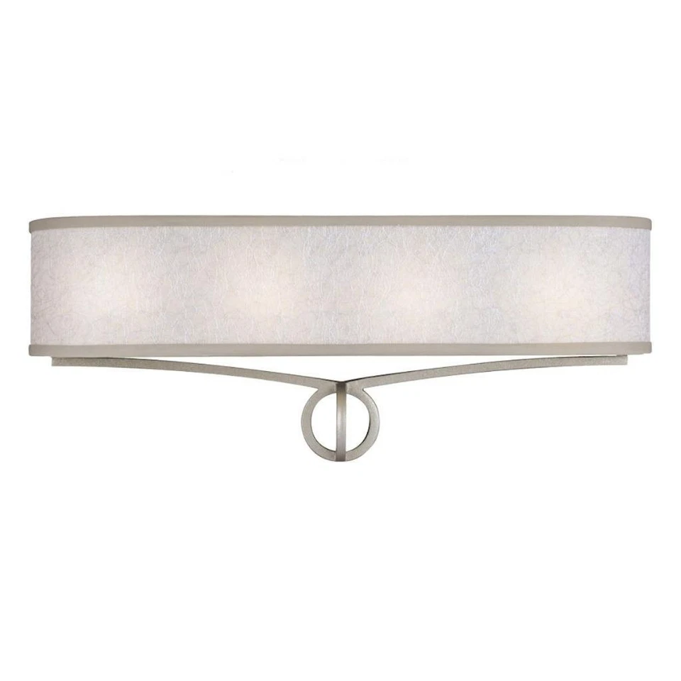 Feiss Parchment Park 4 Light 24 inch Vanity, Dark Silver Mesh Fabric, VS21204SL - Image 1 of 1