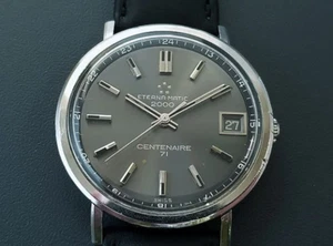 ETERNA MATIC 2000 CENTENAIRE Gray Metallic Dial Date Automatic Men's watch - Picture 1 of 6