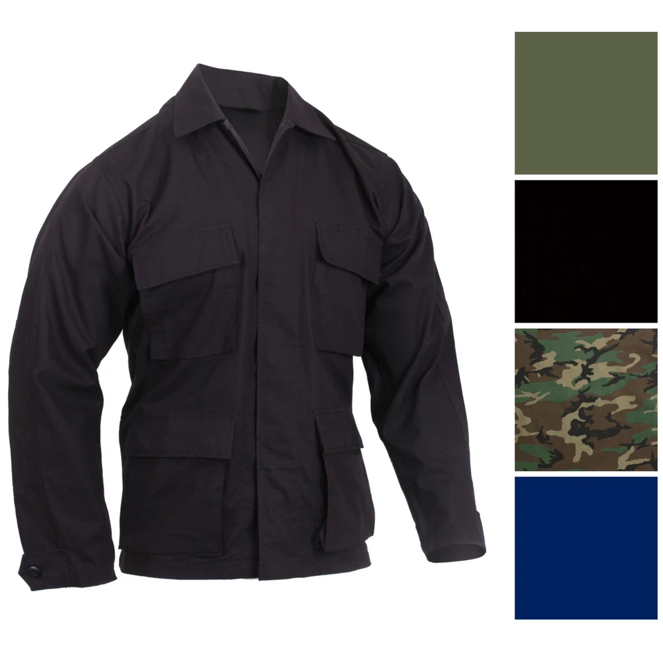 Rothco Tactical рипстоп BDU рубашка военного усталости пальто 4 кармана Summer вес - Изображение 1 из 1