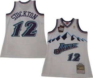 1996-97 John Stockton #12 Utah Jazz Mens Mitchell & Ness Swingman Jersey $130 - Picture 1 of 8