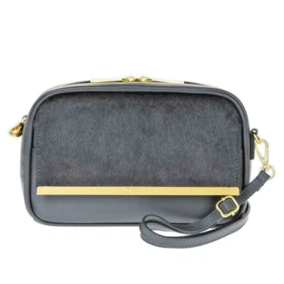 Bolso Bandolera Joy Mangano & Iman Cuero y Pelo de Becerro VER COLORES con RFID NUEVO CON ETIQUETAS Foto 1 de 4