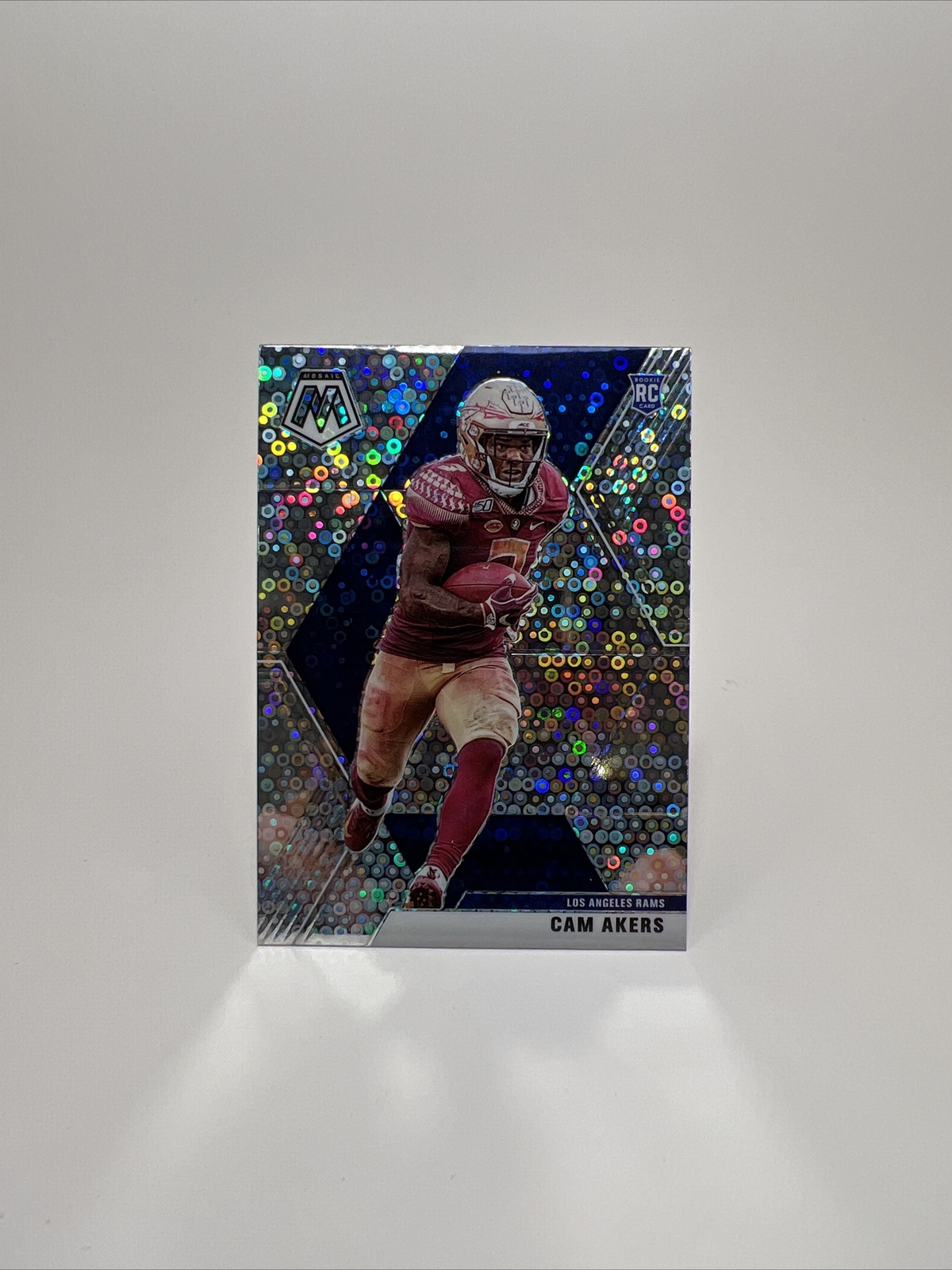 2020 Mosaic Cam Akers NO HUDDLE  PRIZM IMAGE VARIATION RC #221 LA Rams SP