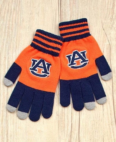 AUBURN TIGERS --TEXTING GLOVES--ONE SIZE FITS MOST Cover