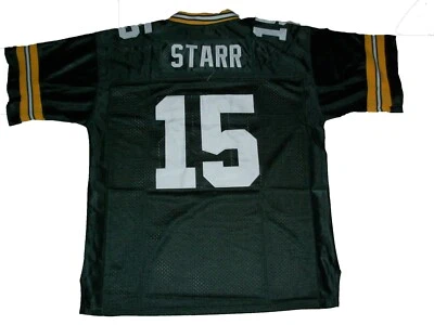 Camiseta BART STARR futebol costurada personalizada sem assinatura Green Bay tamanho P-3XL todas as cores - Imagem 1 de 4