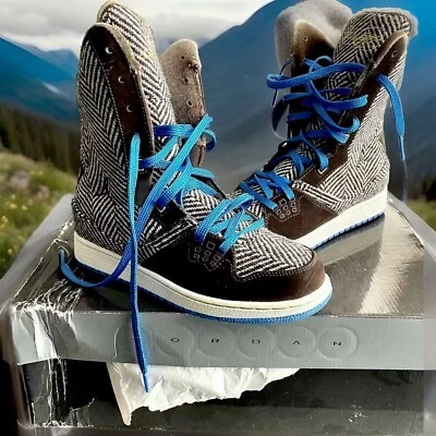 ZAPATILLAS-BOTA AIR JORDAN FLIGHT 23 6” MARRÓN/RYL-AZUL/BLANCO NIÑOS GRANDES TALLA 6Y Foto 1 de 4