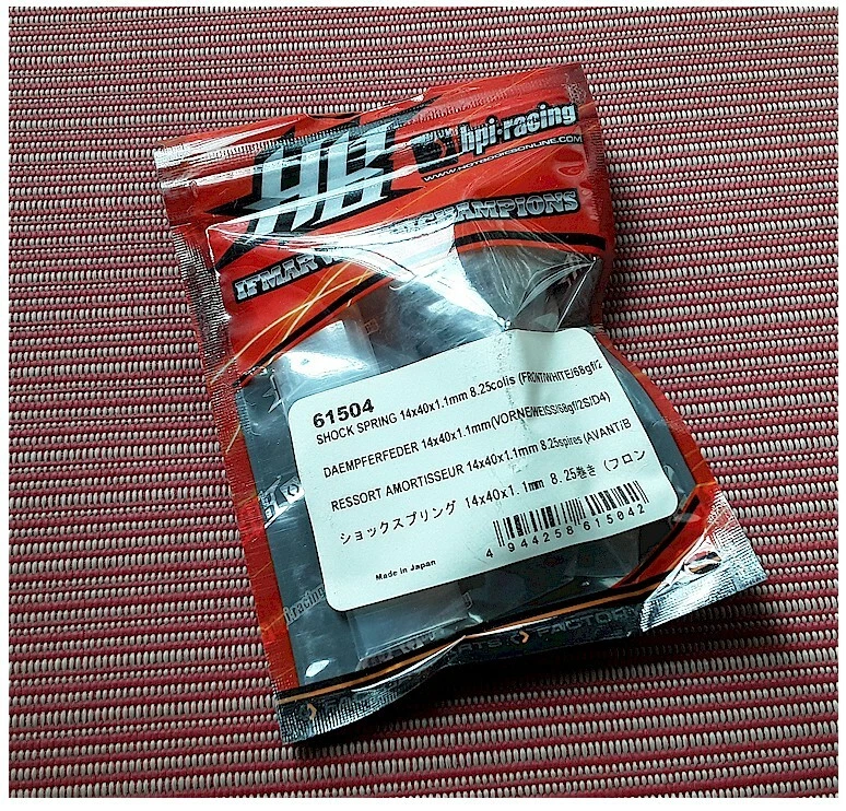 Amortiguador amortiguador 1p HPI HB Racing muelle 14x40x1,1 mm delantero 68gf 61504 Cyber 10B Foto 1 de 1