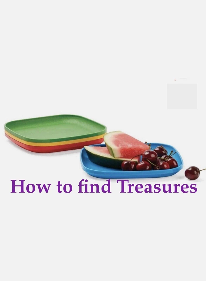 K) BRAND NEW TUPPERWARE TUPPERKIDS BPA FREE PLASTIC STACKABLE COLOURFUL PLATES - Image 1 of 1