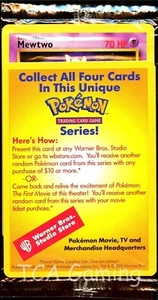 1x Sealed MEWTWO # 3 Black Star Promo WB Movie WOTC Pokemon Card (Yellow) - Picture 1 of 2