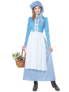 Pioneer Woman Prairie Pilgrim Olden Day Colonial Victorian Womens Costume - Picture 1 of 2