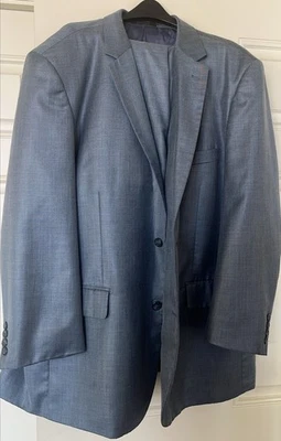 Men's Vitali 2 Piece Suit Blue 50/45 50R/W45 - Blue - Image 1 of 4