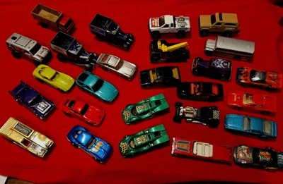 Vintage Lot 26 1970s & 1980s HOT WHEEL + MATCHBOX Toy Cars USED MIXED CONDITIONS - Image 1 of 4