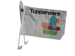 Tupperware SET OF (2) Logo Car Flags- 2020 Consultant Award New - Picture 1 of 5