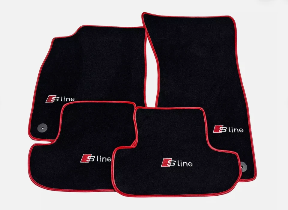 Alfombrillas de terciopelo de lujo para Audi A1-A3-A4-A5-A6-A7-A8-S-RS-Q2-Q3-Q5 Foto 1 de 4