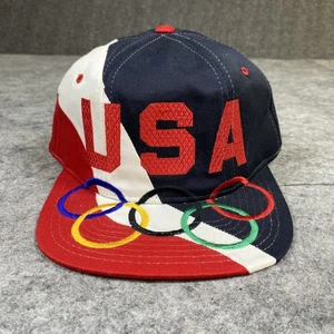 Vtg Starter Tri Power USA Team OLYMPICS Big Logo Snapback Hat 1990's Sports NWOT - Picture 1 of 7
