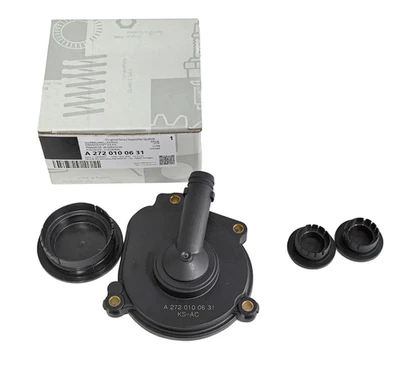 OEM NEW 0009986590 Mercedes-Benz Engine Oil Separator Cover Camshaft Cap Set Foto 1 de 4