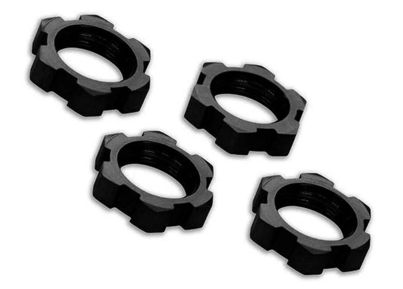 Traxxas 7758A  Splined Serrated 17mm Wheel Nuts (Black)For X-Maxx/ Sledge/ XR... - Image 1 of 1