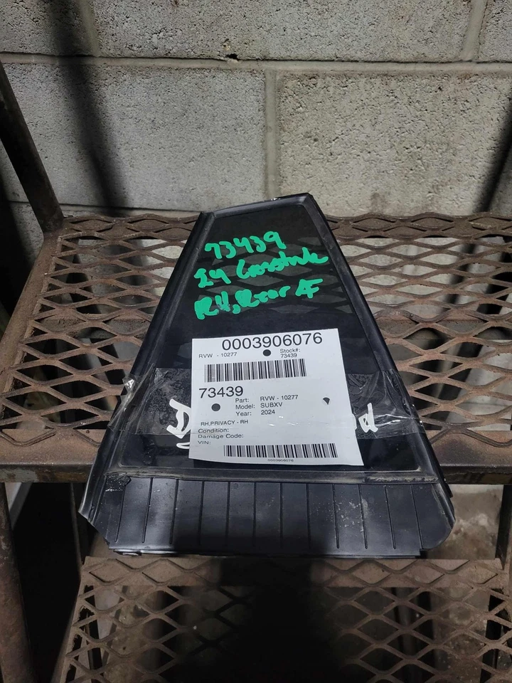 Rear Vent Glass/window SUBARU XV CROSSTREK Right 24 25 Foto 1 de 1