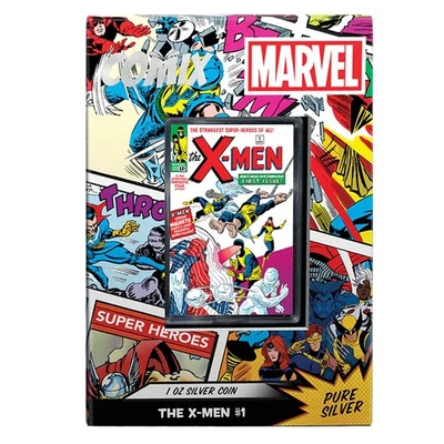 2024 Marvel Comix X-Men #1 1 oz Silver Coin By Agoro Mintage of 1000 - Image 1 of 3