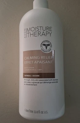 Avon MOISTURE THERAPY Calming Relief OATMEAL BODY LOTION 33.8oz Sealed - Image 1 of 4