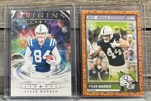 🔥2025 Origins Tyler Warren Rookie No. Tarjeta de puntuación de 135 y una Tyler🔥 - Imagen 1 de 2