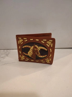 Cartera de Colección Doble Pliegue Niños Caballo Vaquero Western Caballo Zapato Foto 1 de 4