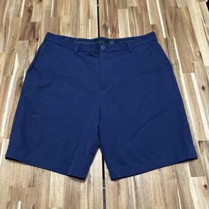 Vineyard Vines On The Go Shorts Mens 36 Blue Chino Preppy 9" Inseam Flat Front - Picture 1 of 5