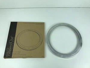 The Pampered Chef Baking 10 inch Pie Crust Shield Silver Made In USA Ships Fast - Picture 1 of 3