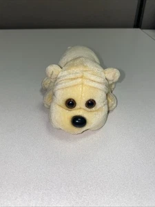 Kennel Kuddles Peluche Marrone Tan Cane Cucciolo Giocattolo 5,5" Vintage anni 80 Bulldog Shar Pei - Foto 1 di 4
